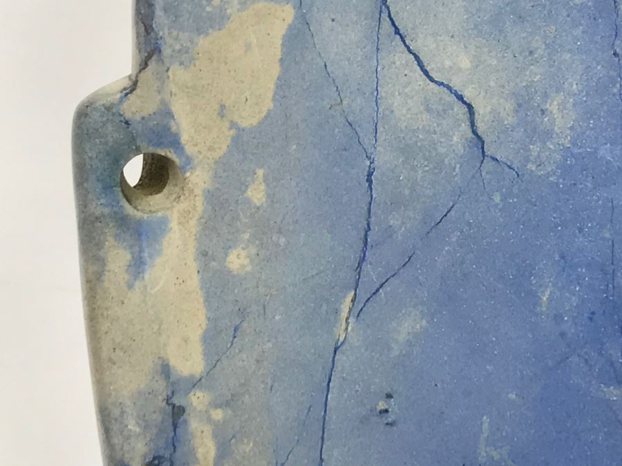 Smooth Carved Stone Face Artifact Of Unknown Origin 254g [Photo 13]