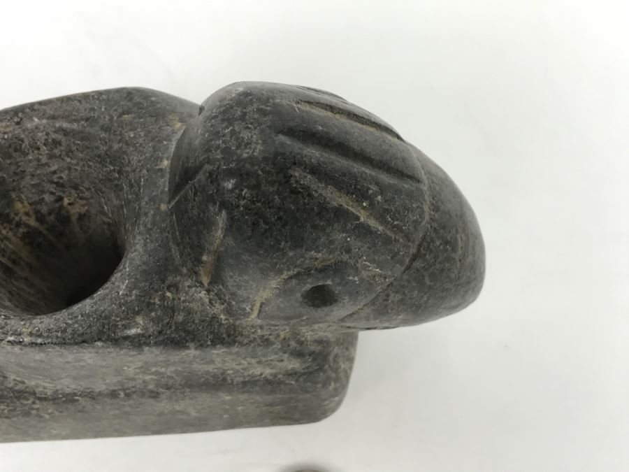 Antique Bird Effigy Steatite Native American Indian Pipe From Bartow County, Georgia [Photo 6]