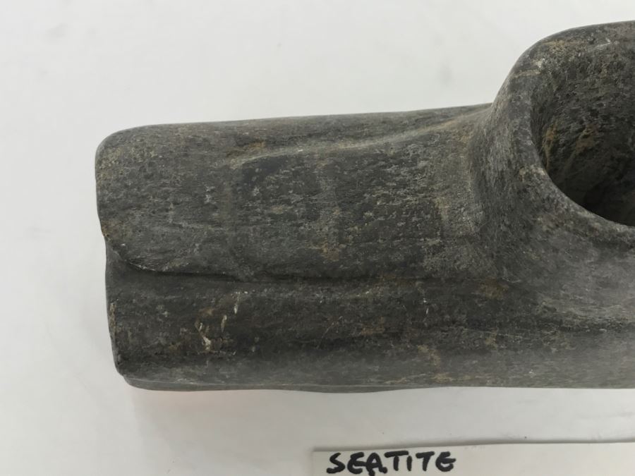 Antique Bird Effigy Steatite Native American Indian Pipe From Bartow ...