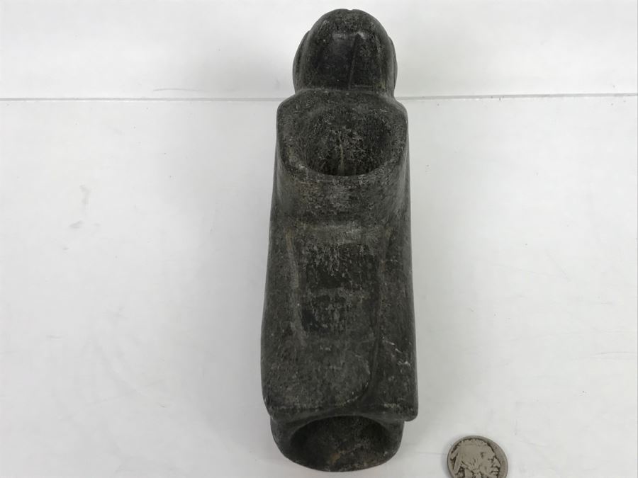 Antique Bird Effigy Steatite Native American Indian Pipe From Bartow County, Georgia [Photo 10]