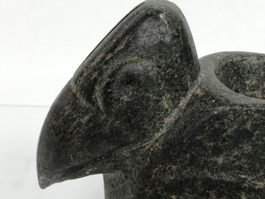 Antique Bird Effigy Steatite Native American Indian Pipe From Bartow County, Georgia [Photo 16]