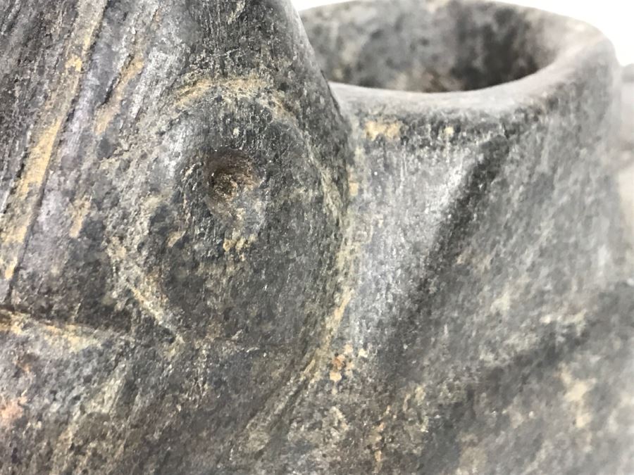 Antique Bird Effigy Steatite Native American Indian Pipe From Bartow County, Georgia [Photo 20]