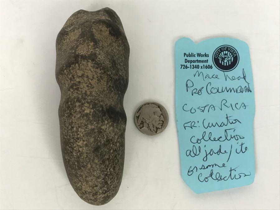 Pre-Columbian Mace Head From Costa Rica 322g [Photo 14]