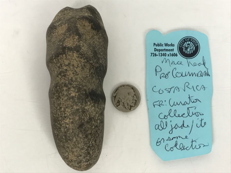 Pre-Columbian Mace Head From Costa Rica 322g [Photo 15]