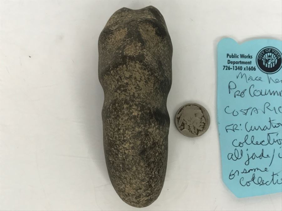 Pre-Columbian Mace Head From Costa Rica 322g [Photo 16]