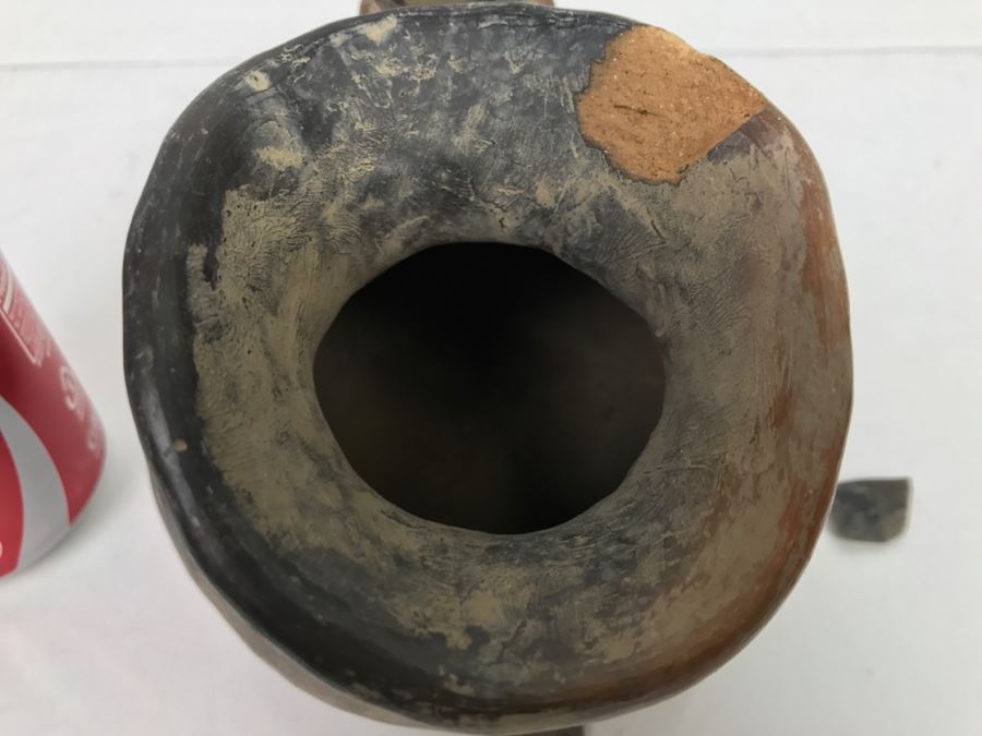 Old Pottery Pot With Frog Handle Of Unknown Origin [Photo 7]