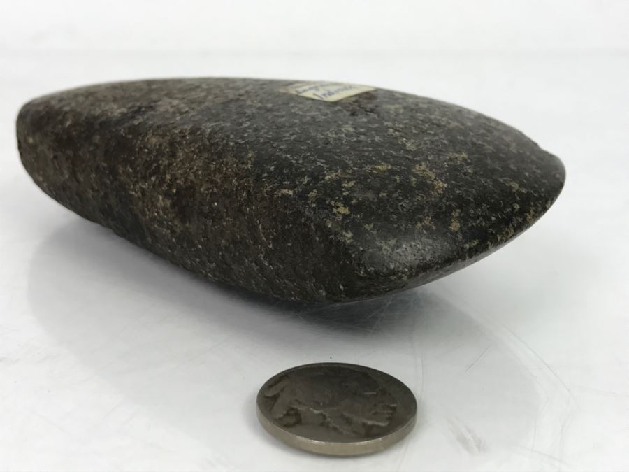 Old Native American Carved Stone Celt Wood Working Tool Found At Lagrange, Indiana [Photo 7]
