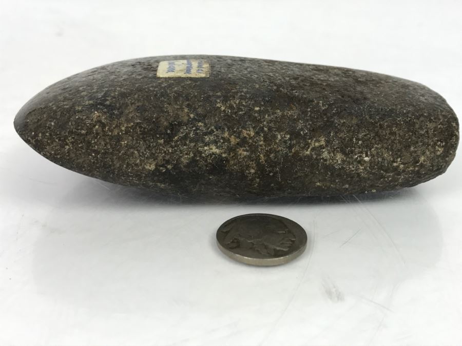 Old Native American Carved Stone Celt Wood Working Tool Found At Lagrange, Indiana [Photo 6]