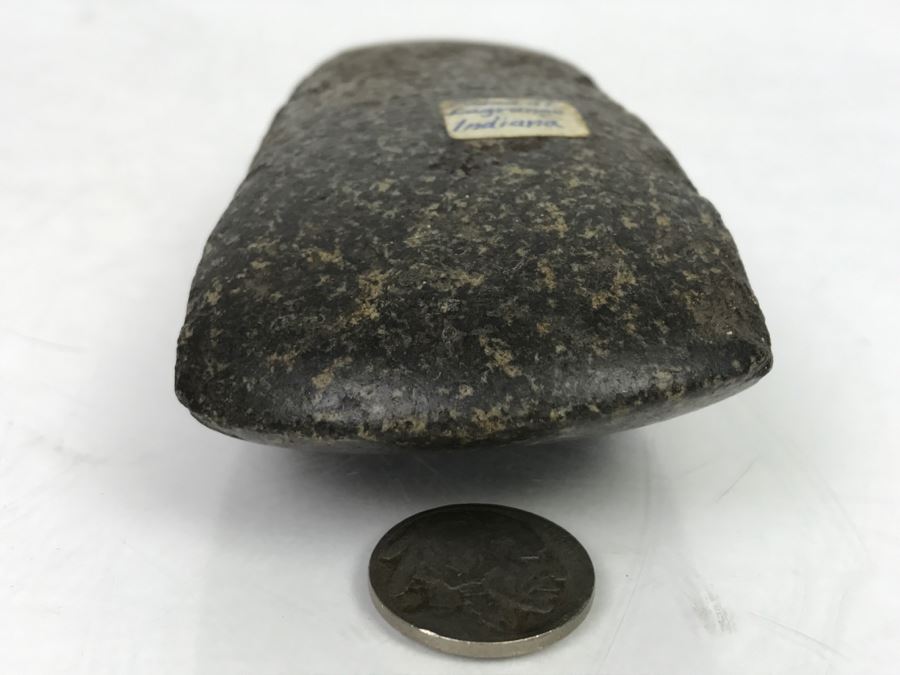 Old Native American Carved Stone Celt Wood Working Tool Found At Lagrange, Indiana [Photo 3]