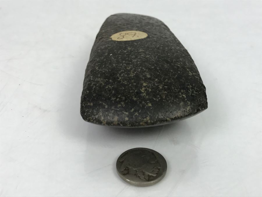 Old Native American Carved Stone Celt Wood Working Tool Found At Lagrange, Indiana [Photo 10]