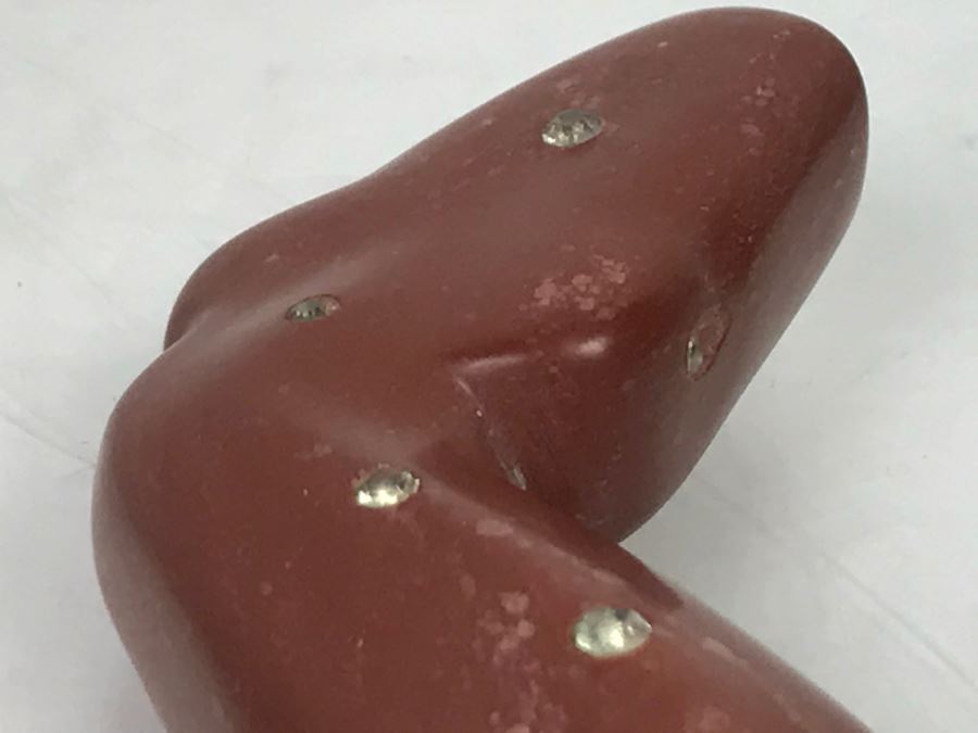 Native American Rattle Snake Pipestone Carving With Stones From Minnesota [Photo 13]