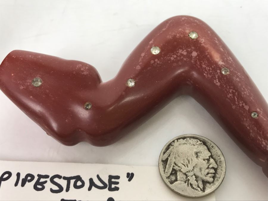 Native American Rattle Snake Pipestone Carving With Stones From Minnesota [Photo 5]