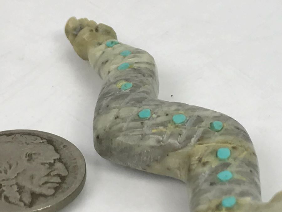 Native American Carved Stone Rattle Snake [Photo 16]