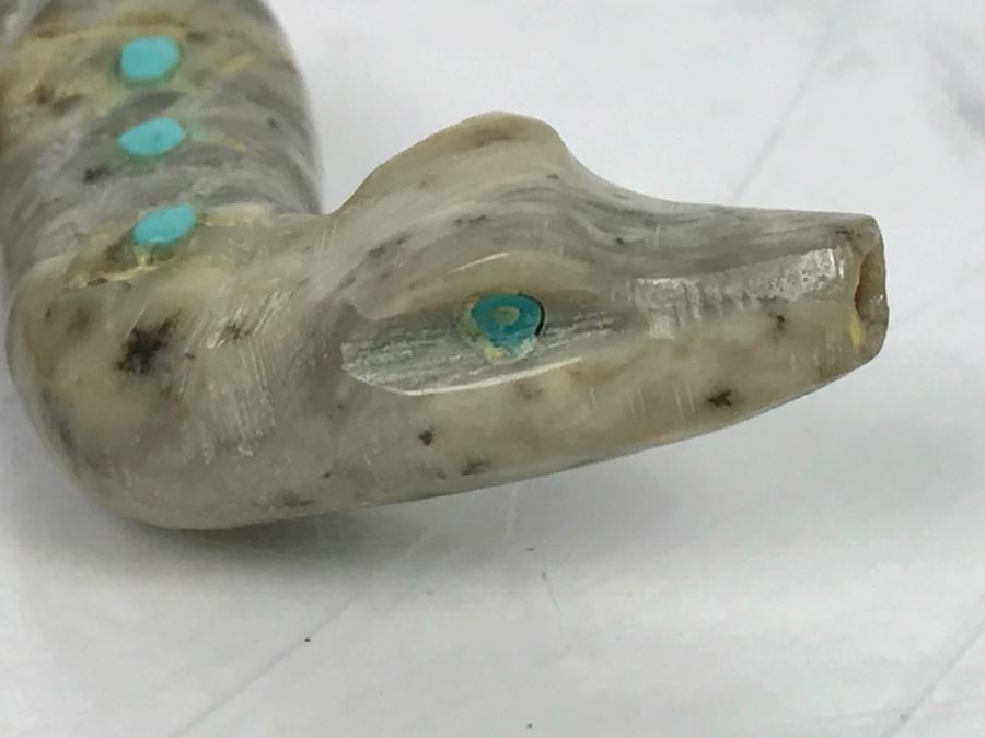 Native American Carved Stone Rattle Snake [Photo 11]