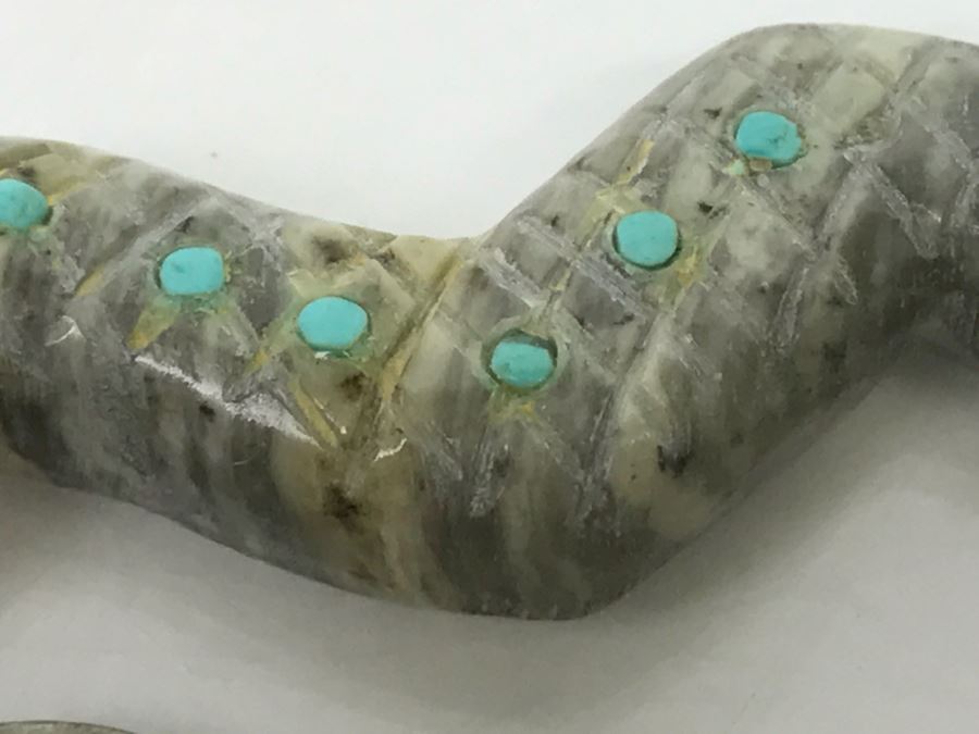 Native American Carved Stone Rattle Snake [Photo 4]