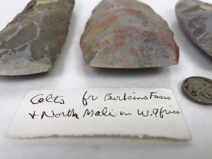 Antique Carved Stone Tools Ax Heads From Burkina Faso And Northern Mali In West Africa [Photo 10]