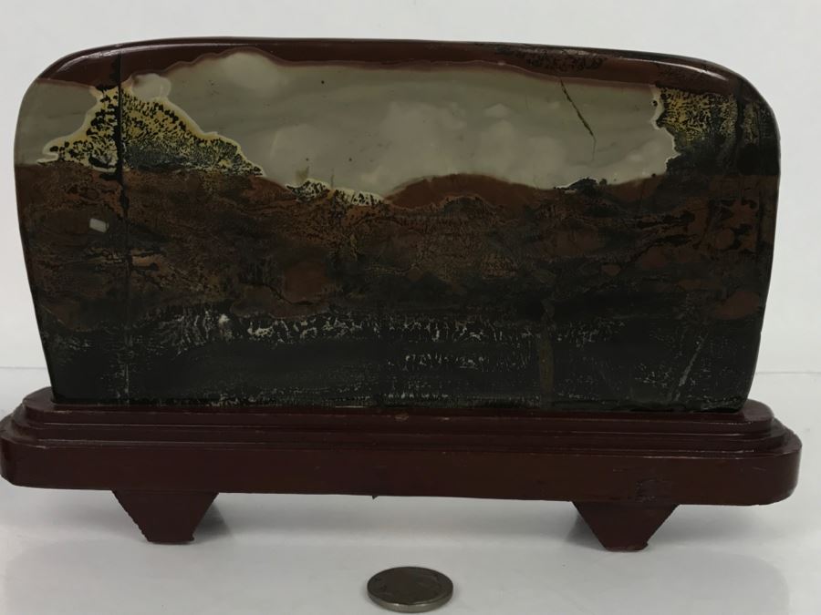 Mixed Stone Plein-Air Artwork On Wooden Stand [Photo 3]