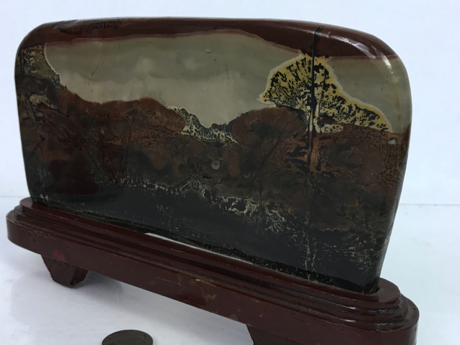 Mixed Stone Plein-Air Artwork On Wooden Stand [Photo 11]