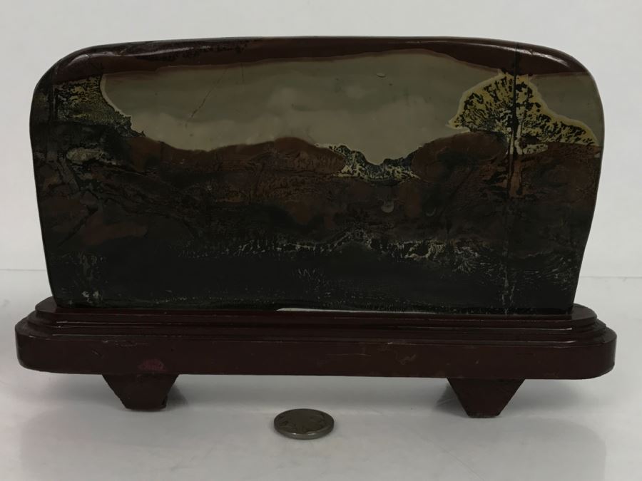 Mixed Stone Plein-Air Artwork On Wooden Stand [Photo 12]