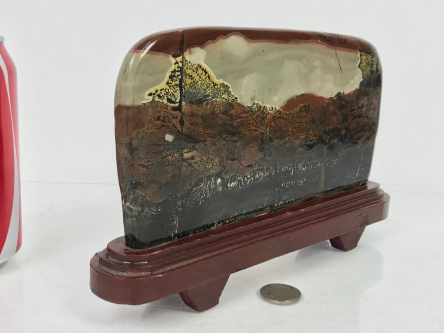 Mixed Stone Plein-Air Artwork On Wooden Stand [Photo 8]