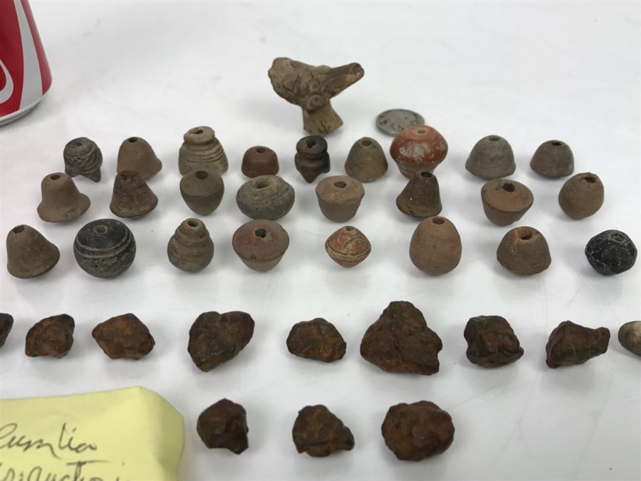 Large Collection Of Pre-Columbian Beads From Costa Rica (See All Photos)