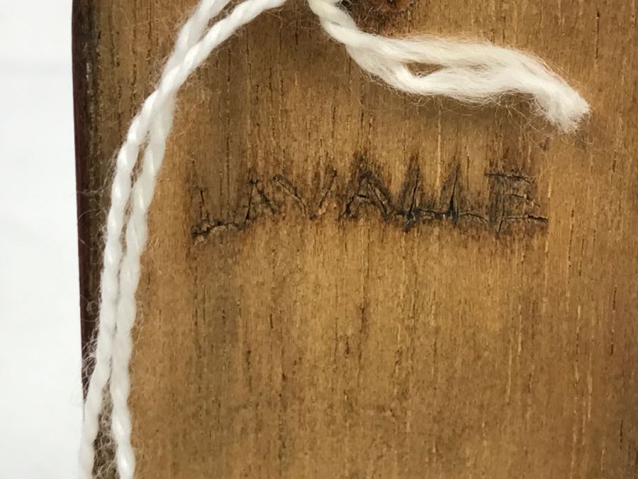 Rich LaValle Non-Indian Wood Carving Mask Made From Wood, Abalone And Paint Northwest Coastal Alaska Tlingit Highly Recognized [Photo 6]