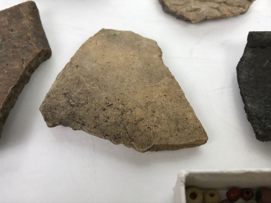 Collection Of Pottery Pieces And Beads From Indian Campsite In Coyote Canyon At Borrego [Photo 18]