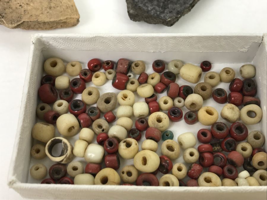 Collection Of Pottery Pieces And Beads From Indian Campsite In Coyote Canyon At Borrego [Photo 6]