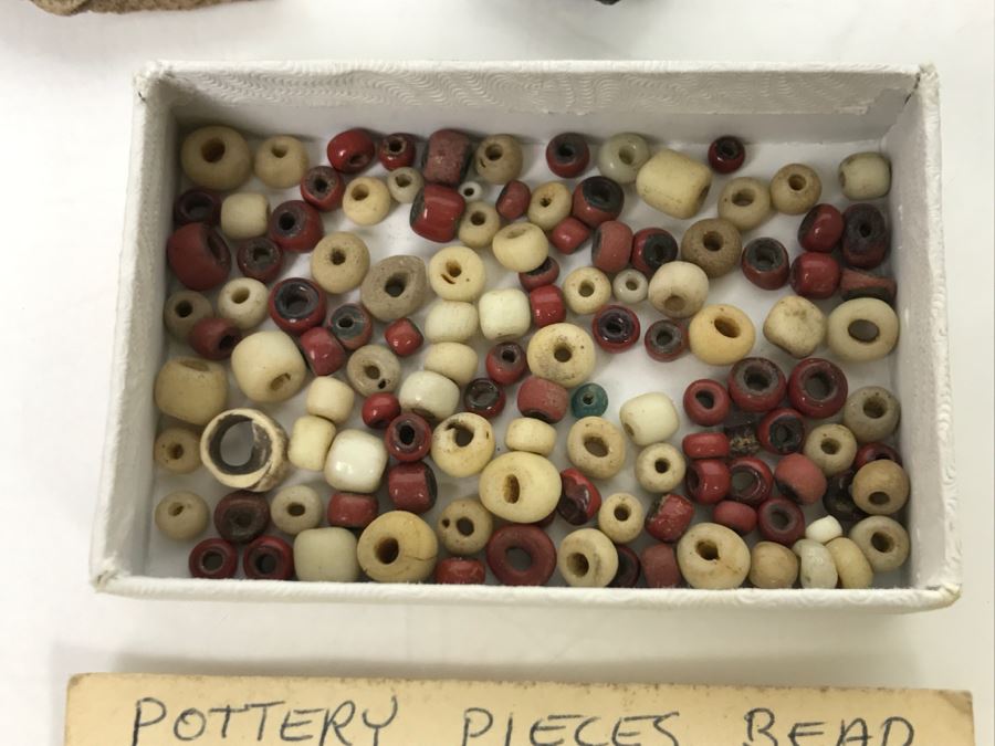 Collection Of Pottery Pieces And Beads From Indian Campsite In Coyote Canyon At Borrego [Photo 5]