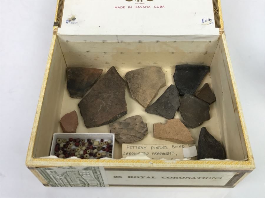 Collection Of Pottery Pieces And Beads From Indian Campsite In Coyote Canyon At Borrego [Photo 28]