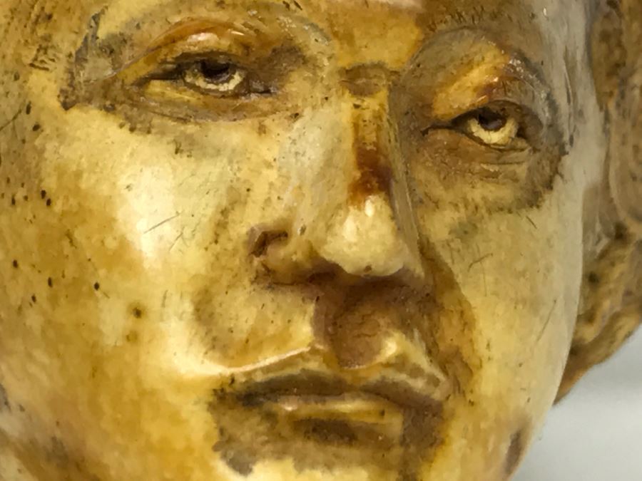 Old Hand Carved Meerschaum Pipe With Case [Photo 30]