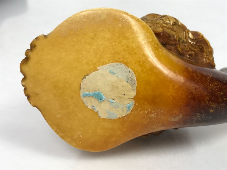 Old Hand Carved Meerschaum Pipe With Case [Photo 19]