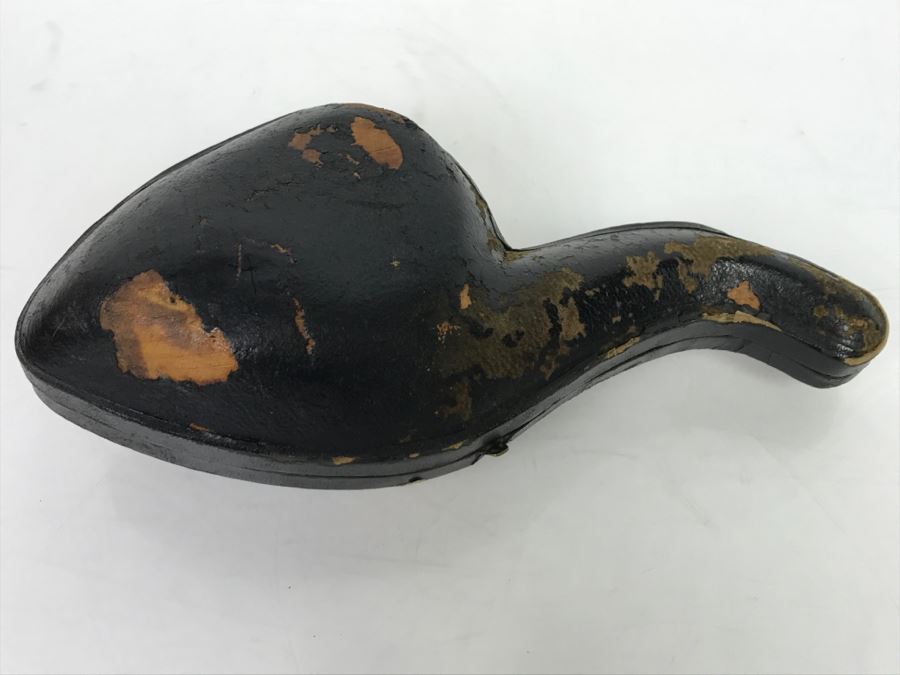 Old Hand Carved Meerschaum Pipe With Case [Photo 32]