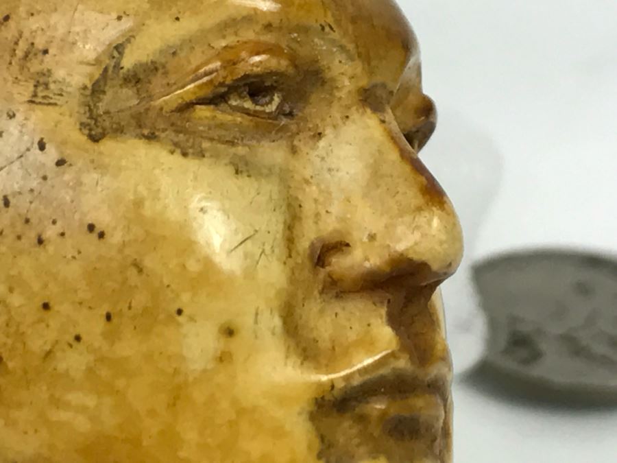 Old Hand Carved Meerschaum Pipe With Case [Photo 27]