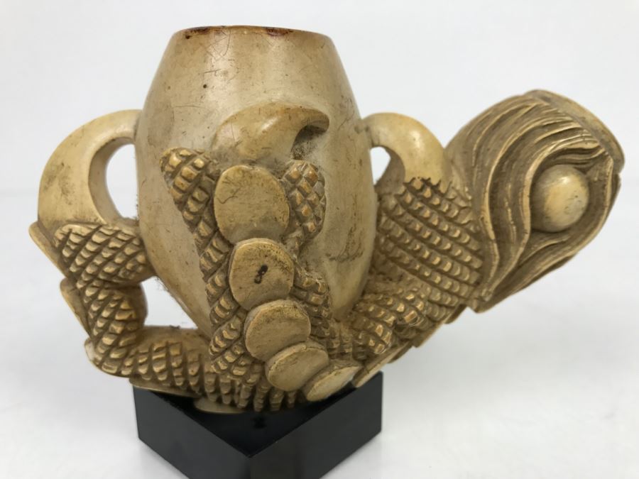 Antique Hand Carved Meerschaum Pipe From 1800's [Photo 4]