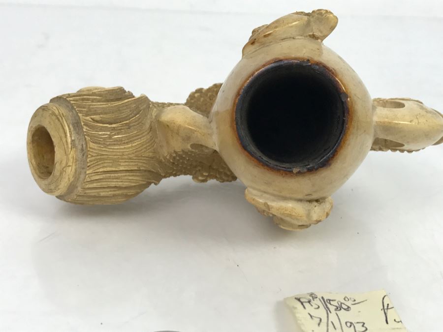 Antique Hand Carved Meerschaum Pipe From 1800's [Photo 20]