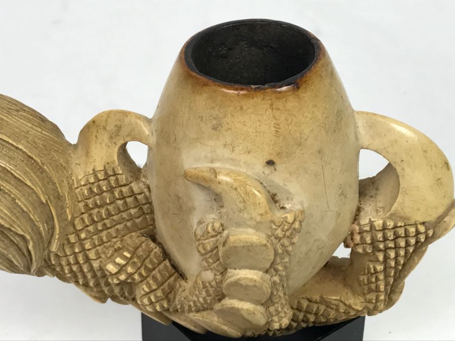 Antique Hand Carved Meerschaum Pipe From 1800's [Photo 12]
