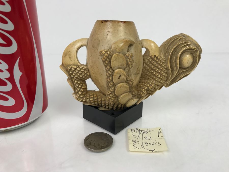 Antique Hand Carved Meerschaum Pipe From 1800's [Photo 1]