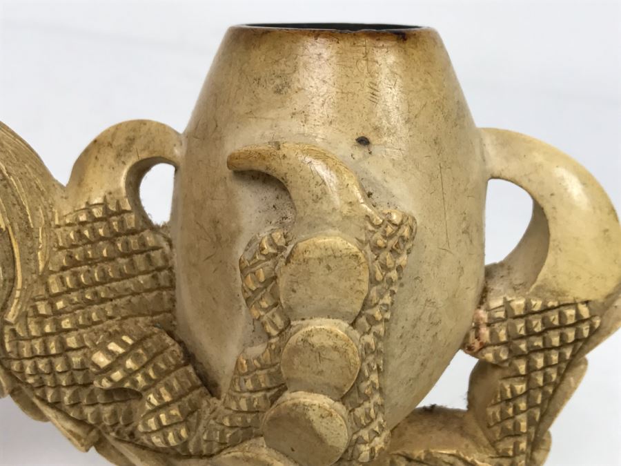 Antique Hand Carved Meerschaum Pipe From 1800's [Photo 24]