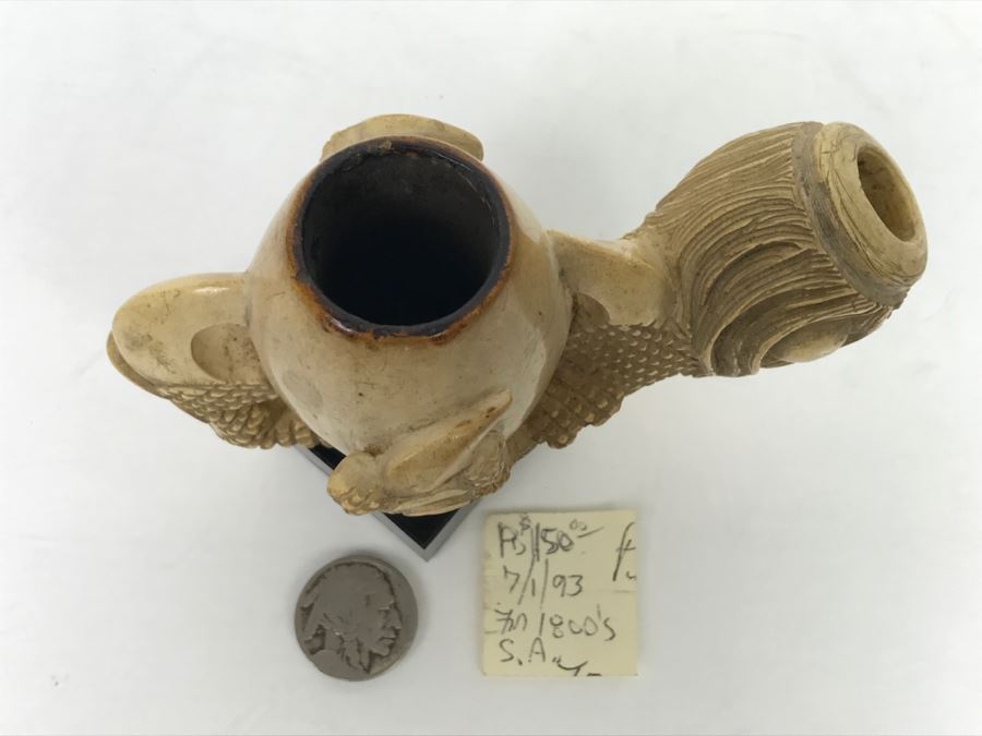 Antique Hand Carved Meerschaum Pipe From 1800's [Photo 7]