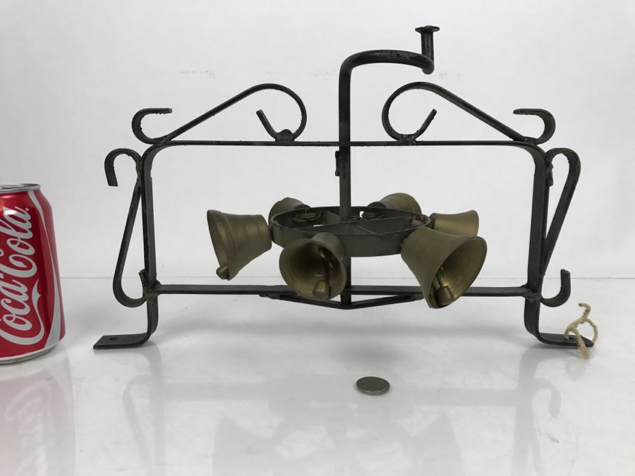 Wrought Iron Mounted Door Bell Handled Circular Bells [Photo 2]