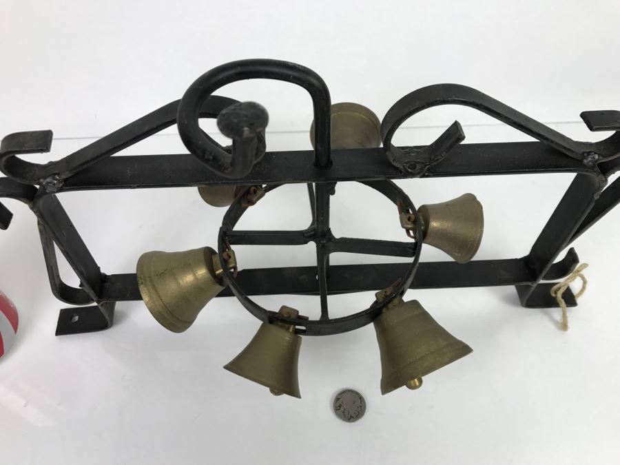 Wrought Iron Mounted Door Bell Handled Circular Bells [Photo 9]