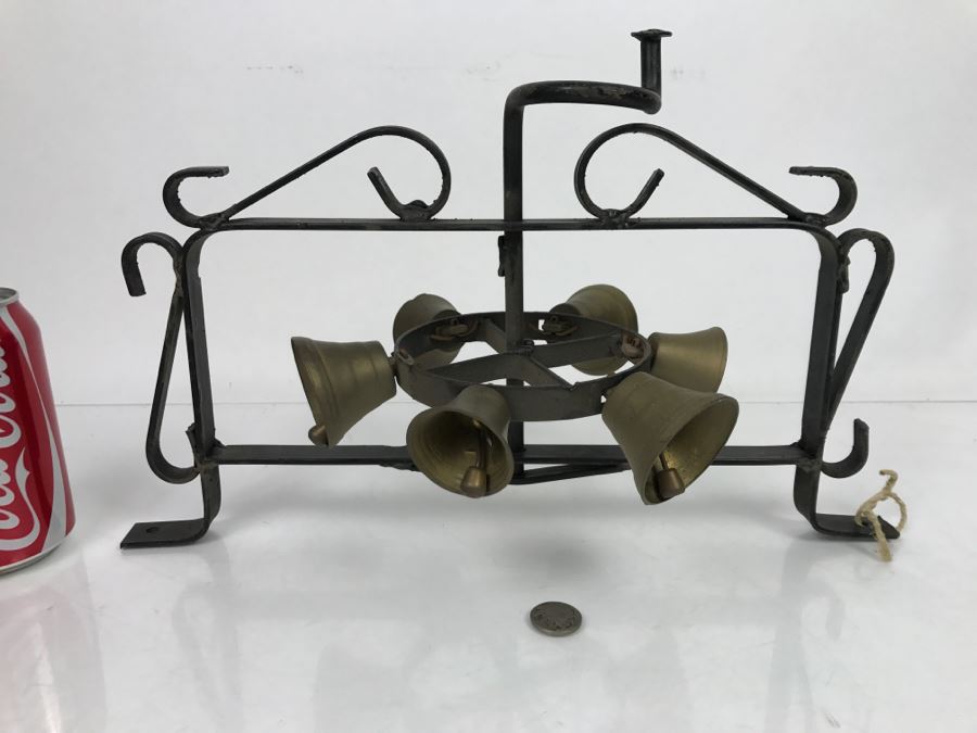 Wrought Iron Mounted Door Bell Handled Circular Bells [Photo 6]