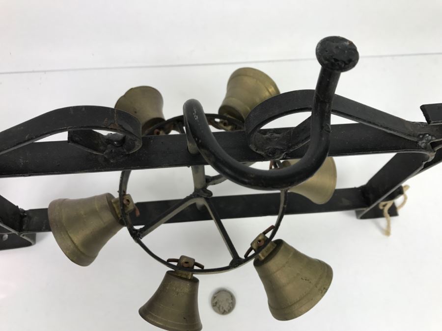 Wrought Iron Mounted Door Bell Handled Circular Bells [Photo 8]