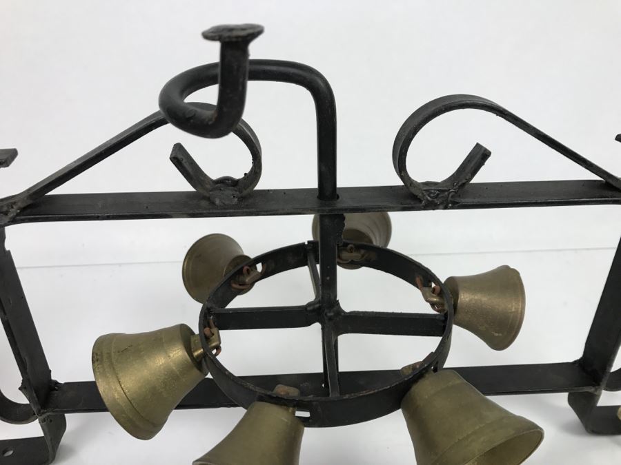 Wrought Iron Mounted Door Bell Handled Circular Bells [Photo 10]