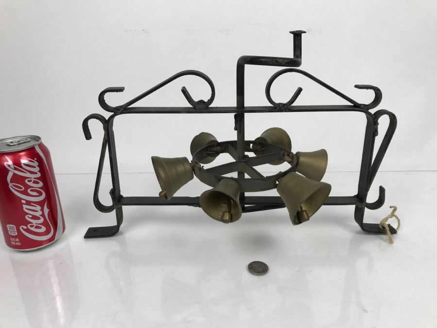 Wrought Iron Mounted Door Bell Handled Circular Bells [Photo 1]
