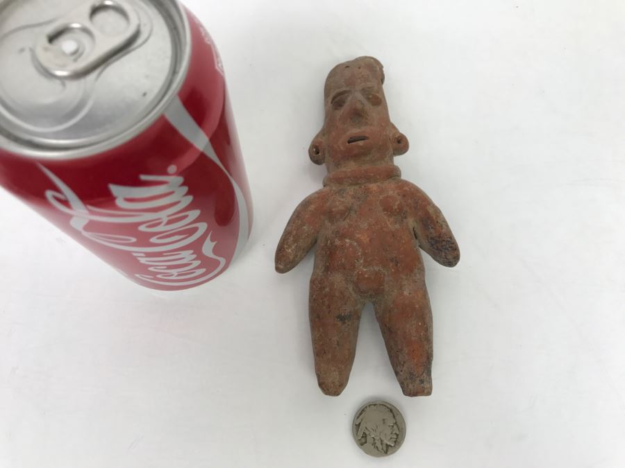 Old South American Clay Female Figure