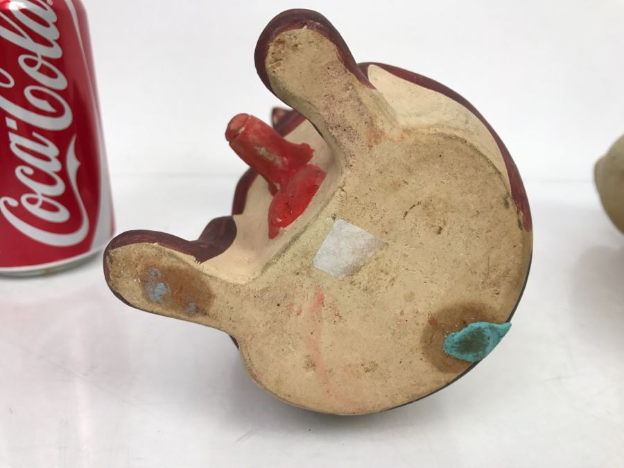 Pair Of South American Hand Painted Pottery Figures Of Man And Woman [Photo 27]