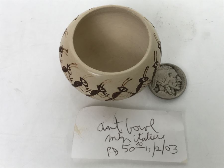 Hopi Miniature Ant Bowl by Cheryl Naha Nampeyo Native American [Photo 5]