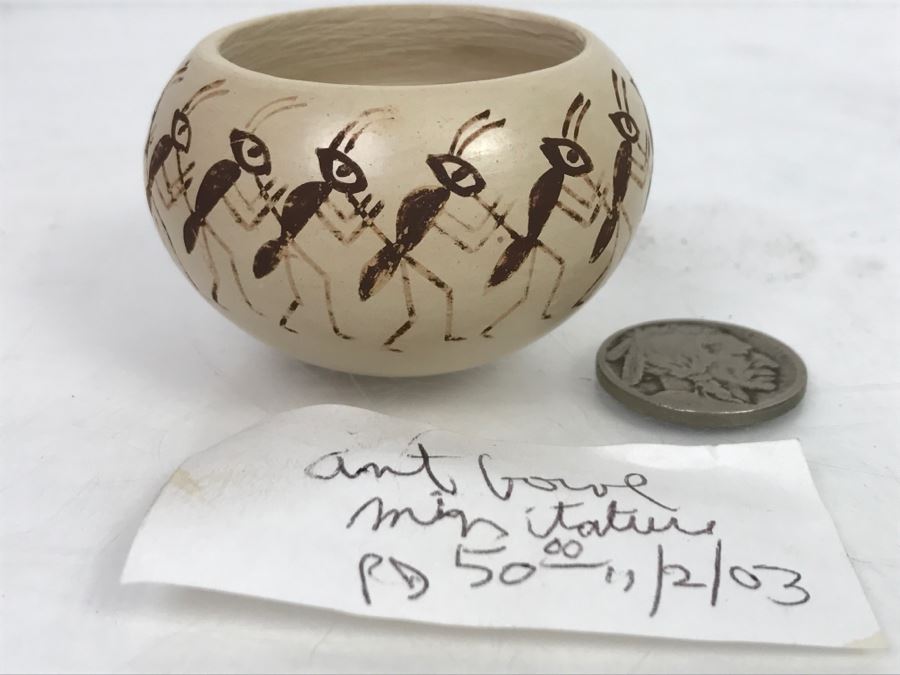 Hopi Miniature Ant Bowl by Cheryl Naha Nampeyo Native American [Photo 4]